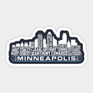 Minnesota Basketball Team 23 Player Roster, Minneapolis City Skyline Sticker